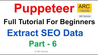 Puppeteer Tutorial #6 | Extract SEO Data From Any Website