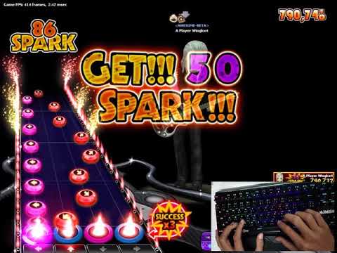 Audition Guitar Custom - Dragonforce - Valley of the damned Lv.4 200bpm (Hands Display)