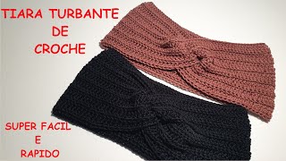 TIARA/TURBANTE/FAIXA DE CABELO EM CROCHÊ - Como Fazer Passo a Passo super Fácil, Simples e Rápido