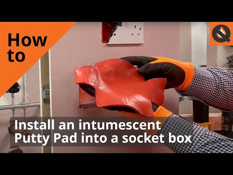 How to Install an Intumescent & Acoustic Putty Pad Into a Socket Box