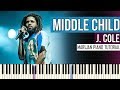 How To Play: J. Cole - Middle Child | Piano Tutorial