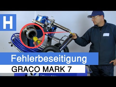Airlessgerät baut keinen Druck auf - GRACO MARK 7 Fehlerbeseitigung
