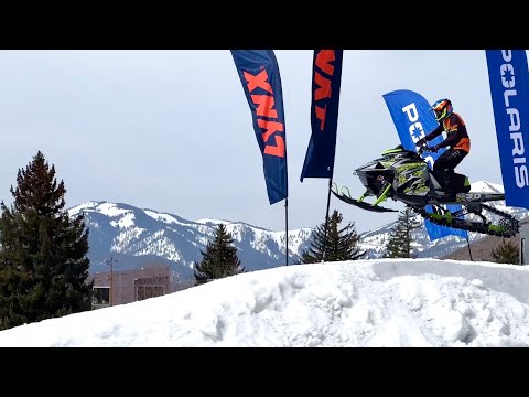 Snowmobile HillClimb Jackson Hole 2022 day one part three. 4K.