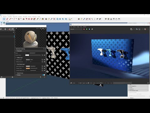Videocorso Vray Sketchup - 14 - Translucentezza, Pittura, Disegno, Canale Opacità, AlphaChannel PNG