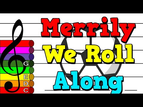 Merrily We Roll Along - Treble Clef Boomwhacker Play Along