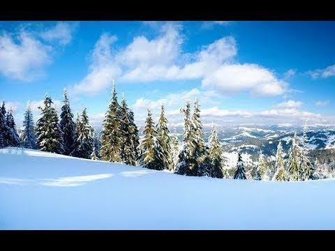 Winter Relaxation Video   Probiy Waterfall, the Carpathian Mountains, Ukraine   2 HRS