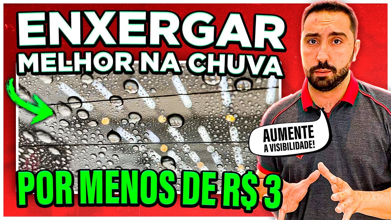 VISIBILIDADE TOTAL NA CHUVA POR MENOS DE 3 REAIS | Faça Sozinho em Casa