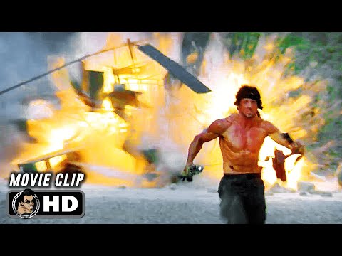 Rambo Saves Trautman Scene | RAMBO 3 (1988) Sylvester Stallone, Movie CLIP HD