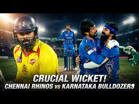 Crucial Wicket | Chennai Rhinos Vs Karnataka Bulldozers | CCL 2026 - Starts Jan 16th 2026