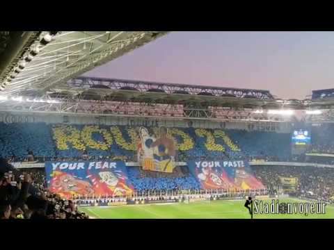 Istanbul derby: Fenerbahçe SK - Galatasaray SK / Choreo and support (23.02.2020)