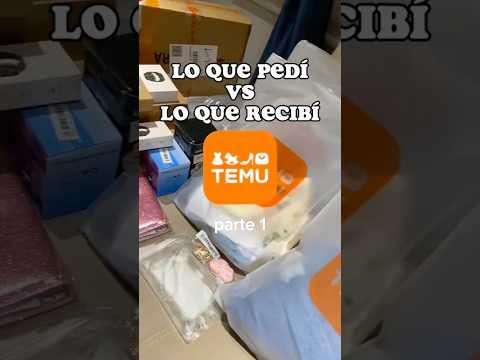 Lo que pedí VS lo que recibí de TEMU. busca mi código [apn52707] para un 30% de descuento #temu