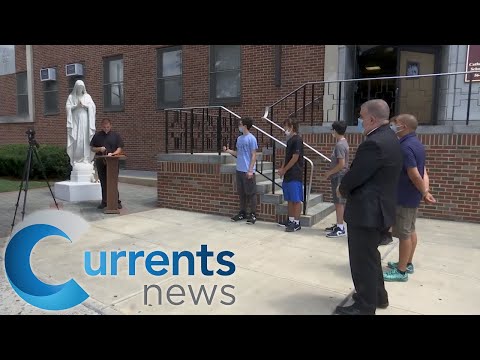 Cathedral Prep Restores, Rededicates Blessed Virgin Statue Following Vandalism
