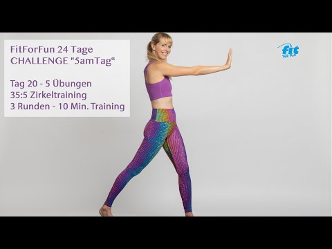 20/24 FitForFun - 24 Tage Challenge "5amTag" - 5 Übungen für Mobilität, Bauch, Rücken, Arme & Beine