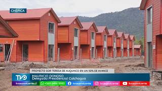 Proyecto Sor Teresa de Auquinco alcanza 50% de avance y acerca la casa propia a 107 familias de Chépica
