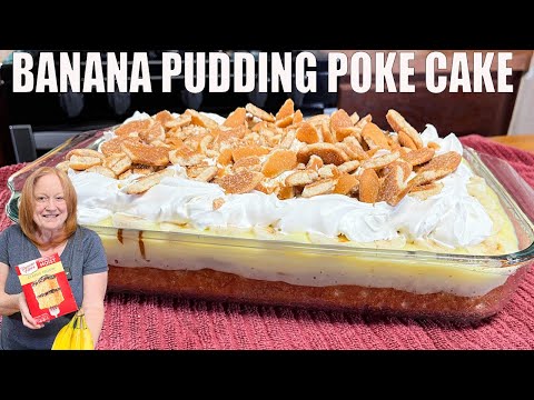 Banana Pudding Poke Cake