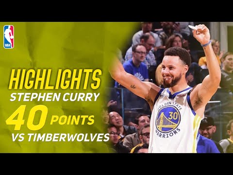 Stephen Curry Full Highlights Vs Minnesota Timberwolves - Amazing 40 Points in 25 mins! - 10/10/2019