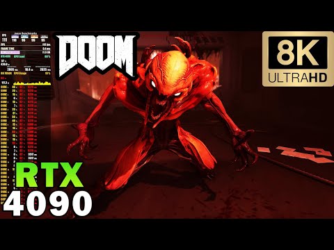 ►DOOM 2016 in 8K 100FPS | RTX 4090 | Ryzen 9 7950X | Ultra Nightmare Graphics