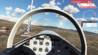 MSFS 2020  RENO AIR RACE  UNLIMITED CLASS  F 51D Voodoo   Cockpit   Race