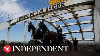 John Lewis: Body of civil rights leader carried across Selma bridge on his final journey