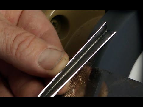 How to Sharpen Your V tool 5 - Set the Sides