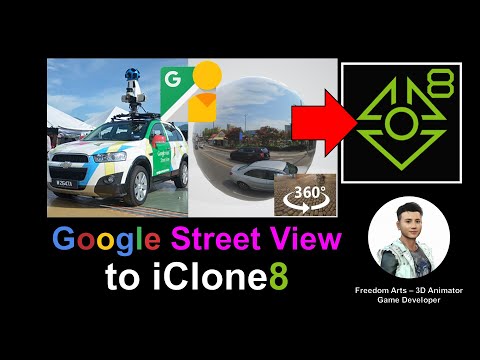 Google Street View to iClone 360° Panorama - iClone 8 Tutorial