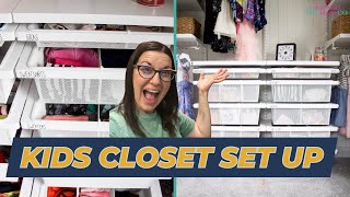 Kids Closet Organization | How To Organize Kid's Closet | Declutter + Organize Kids Clothes With Me