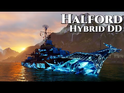 World of Warships: Halford - New T9 Hybrid Destroyer