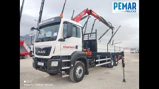 Cami&atilde;o de caixa aberta MAN TGS 26.360 6X4 GRUA FASSI F155 CAJA FIJA | Imagem 4 - Autoline