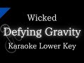 【Karaoke Instrumental】Defying Gravity / Wicked【Lower Key】