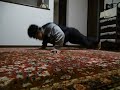 110 push ups(good tempo)　腕立て伏せ110回(テンポよく)