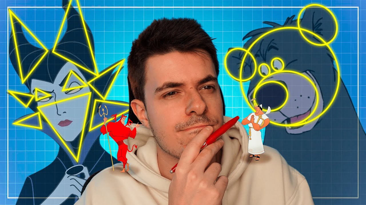 🍋¿Por qué MALÉFICA es TRIANGULAR y BALOO es REDONDO | La geometría en el cine