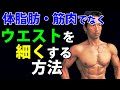 歩くときの癖で、ウエストは細くなる、太くなる。体脂肪、筋肉ではないウエストをスマートにする方法 お腹引き締め