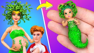 Download lagu 12 DIY Barbie Doll Hacks and Crafts / Medusa and Her Baby mp3