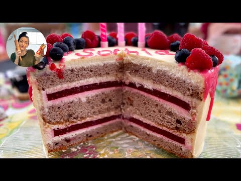 Himbeertorte / Torte mit Himbeeren / fruchtige Geburtstagstorte