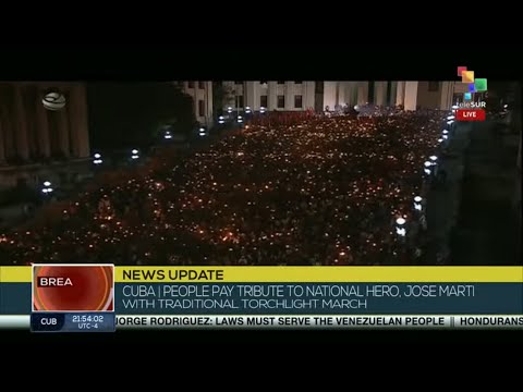 Cuba | Annual Torchlight March for 173rd anniversary of Jose Marti’s Birth