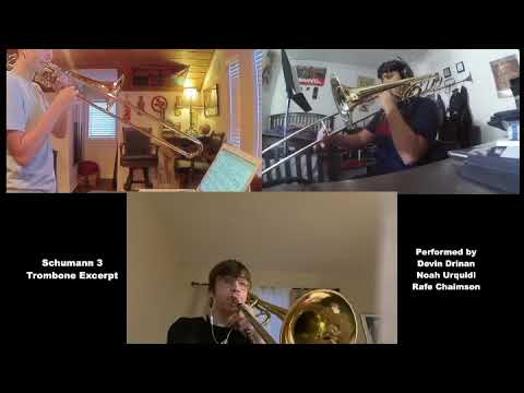Schumann: Symphony no. 3 Trombone section excerpt