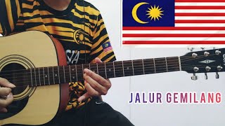 Jalur Gemilang 🇲🇾 Instrumental Guitar Cover By Ran Akustik #jalurgemilang #negarakumalaysia
