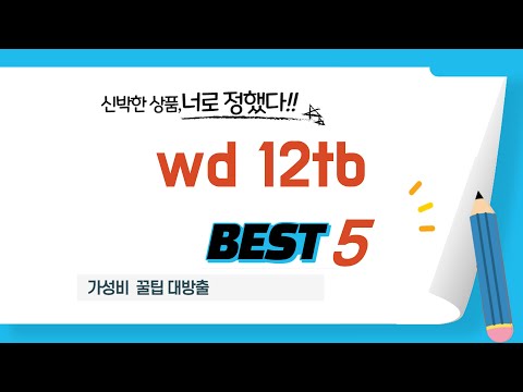 wd 12tb 쇼핑 가이드 추천 TOP5
