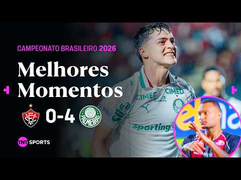 GOLAÇO E EXPULSÕES! VERDÃO GOLEIA E JOGADOR DO VITÓRIA DIZ QUE FOI ROUBADO | VITÓRIA 0X4 PALMEIRAS