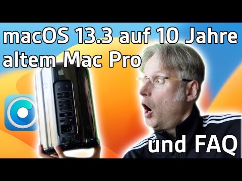 macOS Ventura 13.3 auf 2013er Mac Pro! 😱 | Open Core Legacy Patcher | Update-Wunder! - 4K