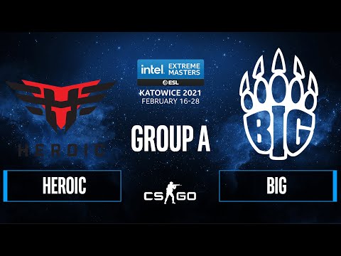 CS:GO - Heroic vs BIG [Inferno] Map 1 - IEM Katowice 2021 - Group A
