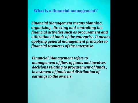 What Is Financial Management | Explain Financial Management | Meaning | Definition #bcom #commerce