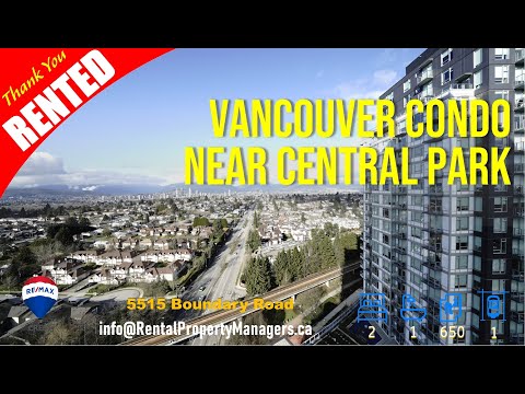 [Vancouver Condo] 5515 Boundary Rd, Wall Center Central Park Tower , 1 BR RentalPropertyManagers.ca