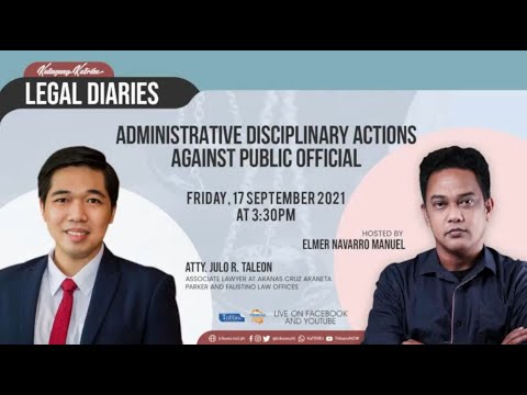 Administrative Disciplinary Actions Against Public Official | Legal Diaries | #KalingangKatribu