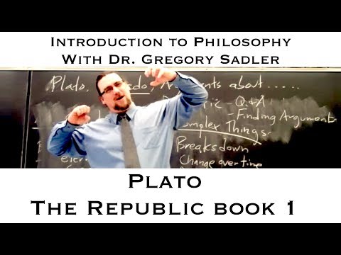 Plato's dialogue, the Republic, book 1 - Introduction to Philosophy