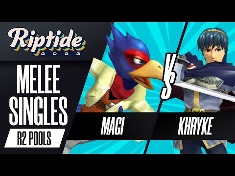 Magi (Falco) vs Khryke (Marth) - Melee Singles Round 2 Pools - Riptide 2023