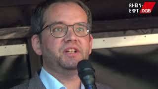 Talk mit Stefan Westerschulze (FDP) beim DGB-Sommerfest in Frechen