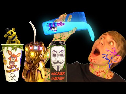 DON'T CHOOSE THE WRONG DRINK (DO NOT DRINK) Fortnite+FNAF+Hacker+Infinity Gauntlet DIY DRINKS.