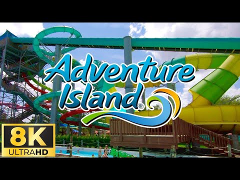 POV Of Aruba Tuba Water Slide (Adventure Island - Tampa, FL) - 8K Water Slide POV Video