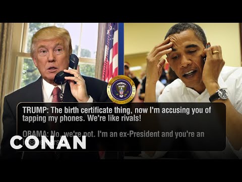 Trump Talks To Obama About His Wiretap Claim | CONAN on TBS